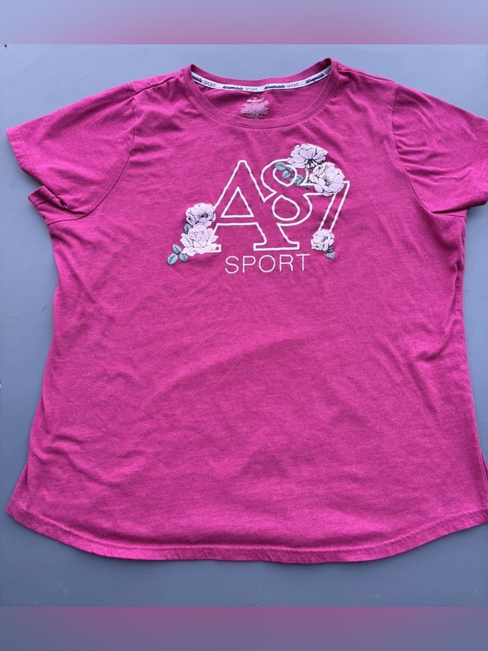 AEROPOSTALE Sport A87 Short Sleeve Hot Pink T-shirt Women's 2X
